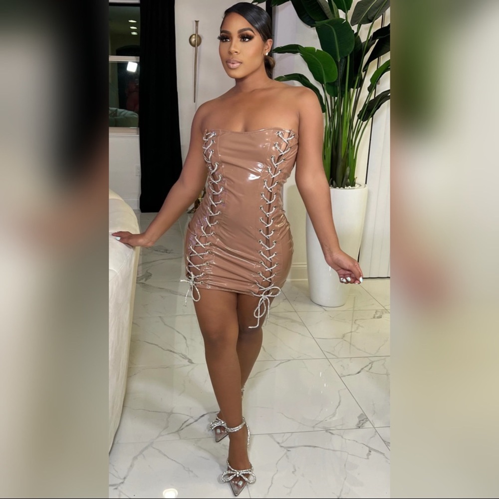 She Is Bad Mini Dress (Mocha)